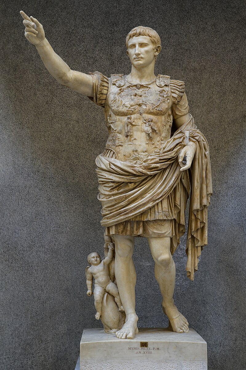 Marble statue of Augustus of Prima Porta