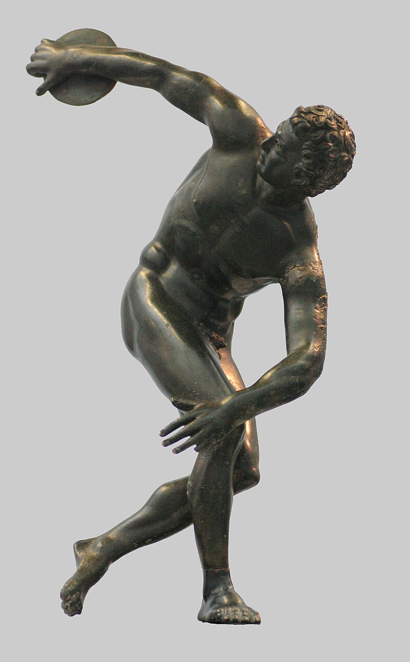 Myron's Discobolos discus thrower